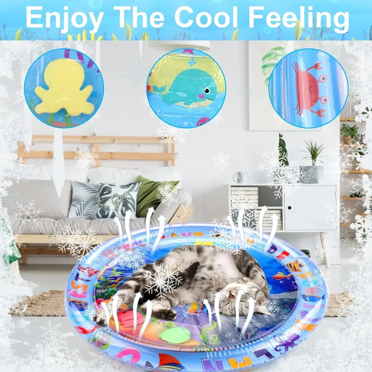 Wag N Splash Water Play Mat For Pets Cooling Pad For Hot Days
