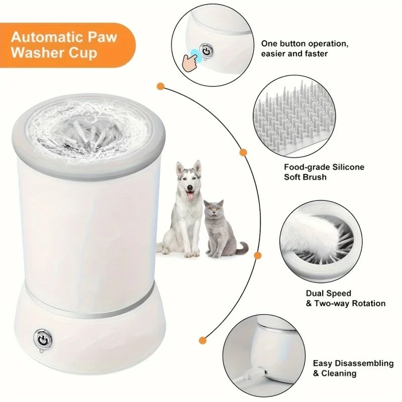 Fresh Stepper! Pet Paw Cleaner Automatic Pet Foot Cleaner RECHARGABLE!