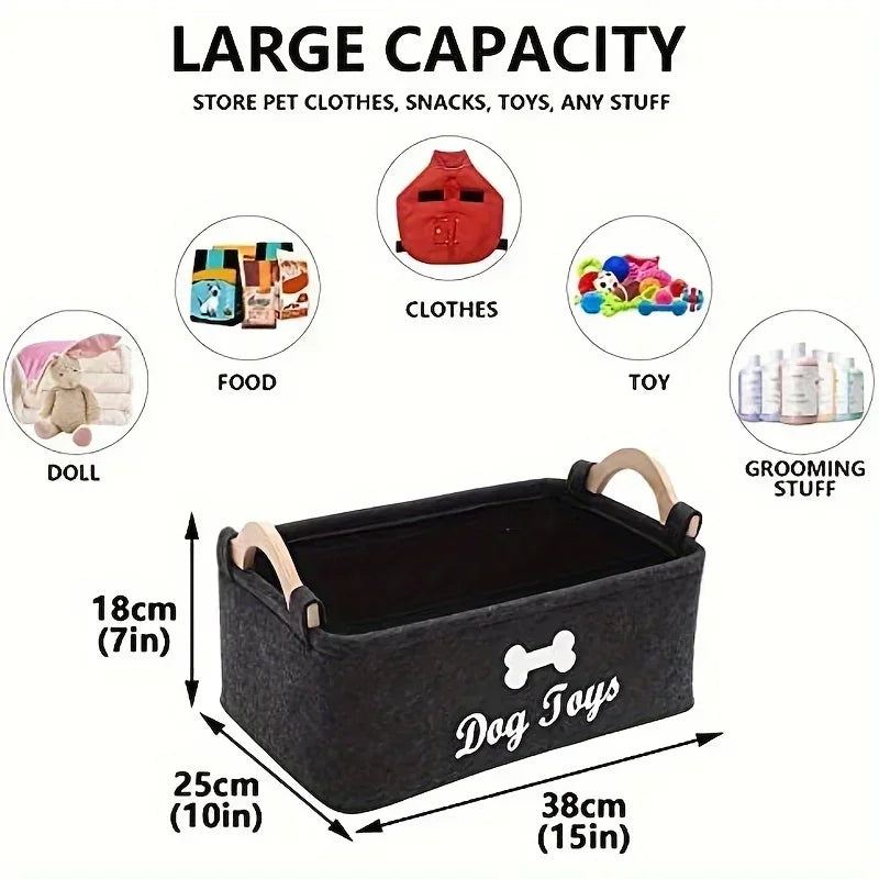 Paw Loot  Pet Toy Box Toy Organizer
