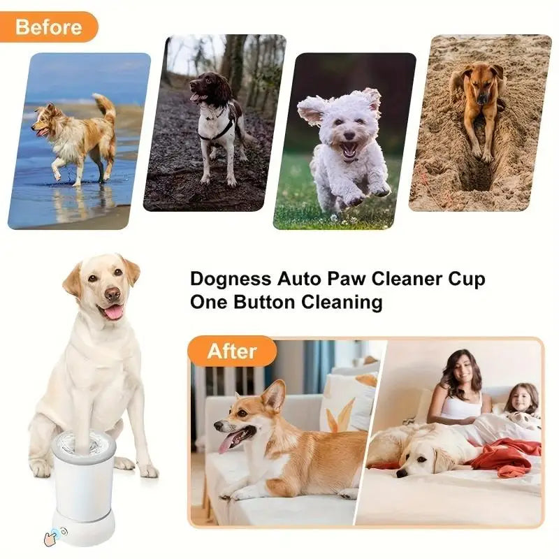 Fresh Stepper! Pet Paw Cleaner Automatic Pet Foot Cleaner RECHARGABLE!