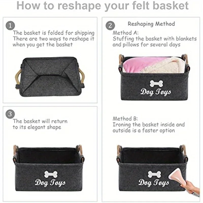 Paw Loot  Pet Toy Box Toy Organizer