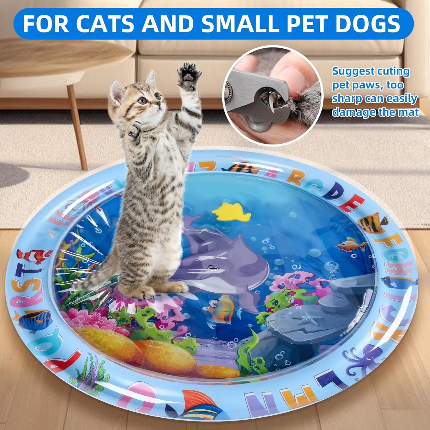 Wag N Splash Water Play Mat For Pets Cooling Pad For Hot Days