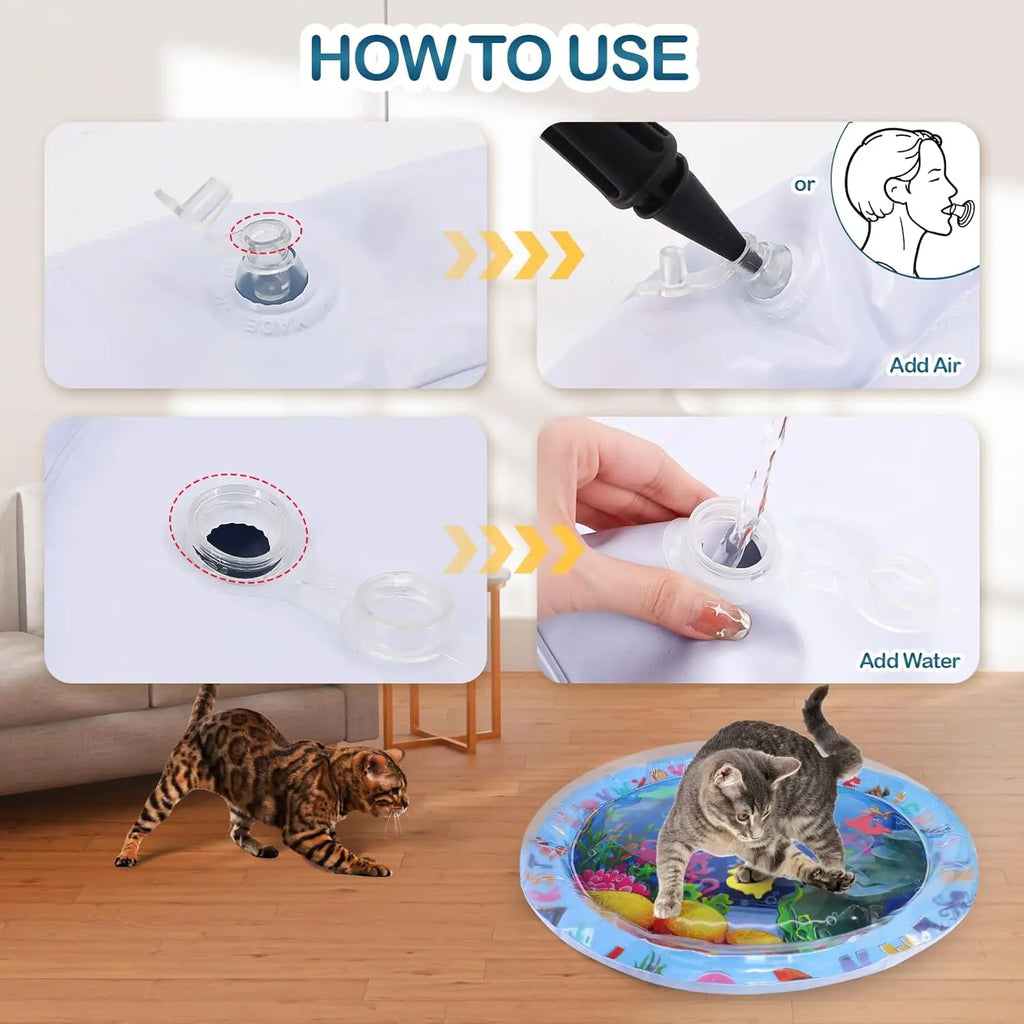 Wag N Splash Water Play Mat For Pets Cooling Pad For Hot Days