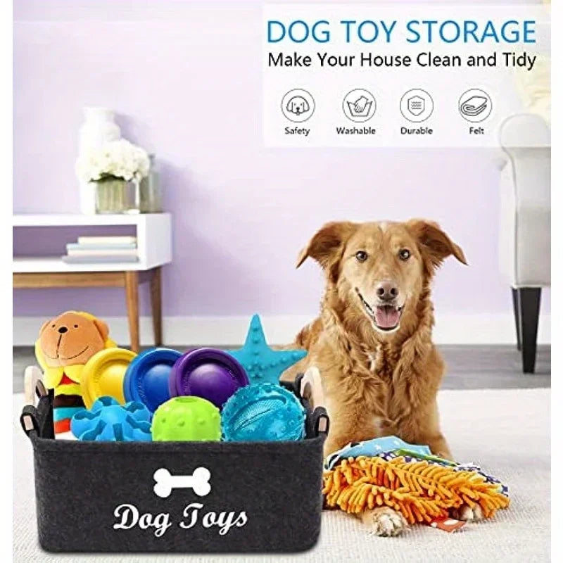 Paw Loot  Pet Toy Box Toy Organizer